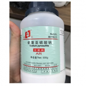 Na2S2O5 tinh khiết lọ 500g Sodium Metabisulphite Natri metabisunfit